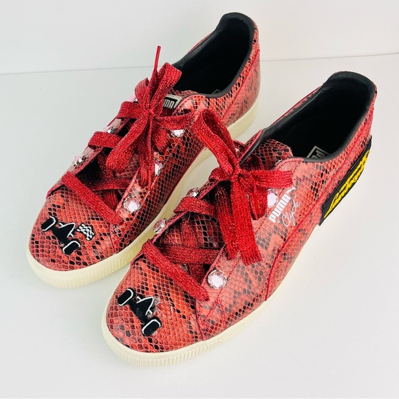 Puma Clyde” snakeskin print Lamborghini sneakers - Picture 3 of 7